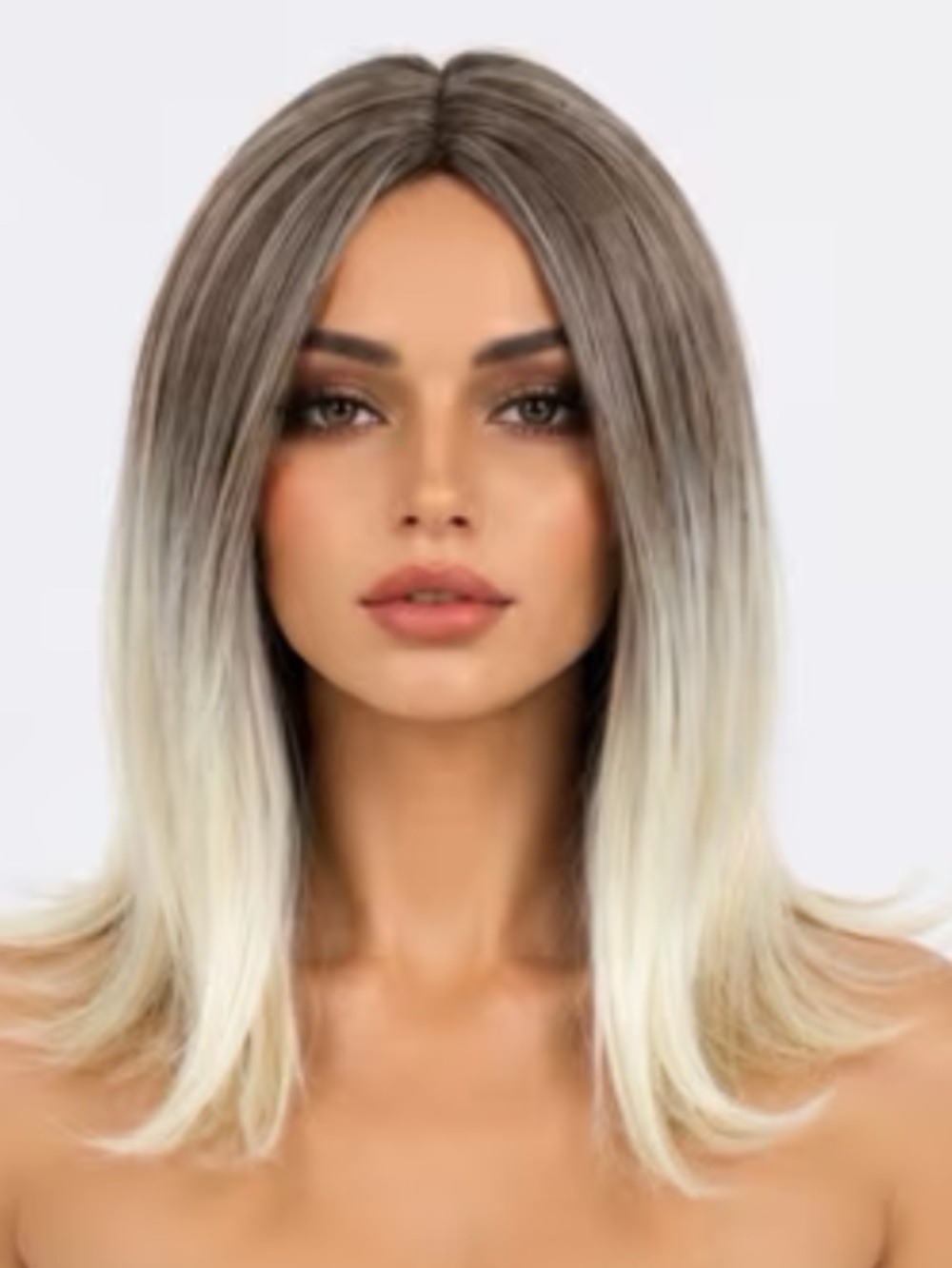 14 Inch Natural Soft Heat Resistant Synthetic Bob Wig Suitable for daily wear.
